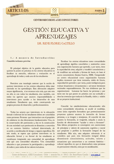 Gestión Educativa y Aprendizajes